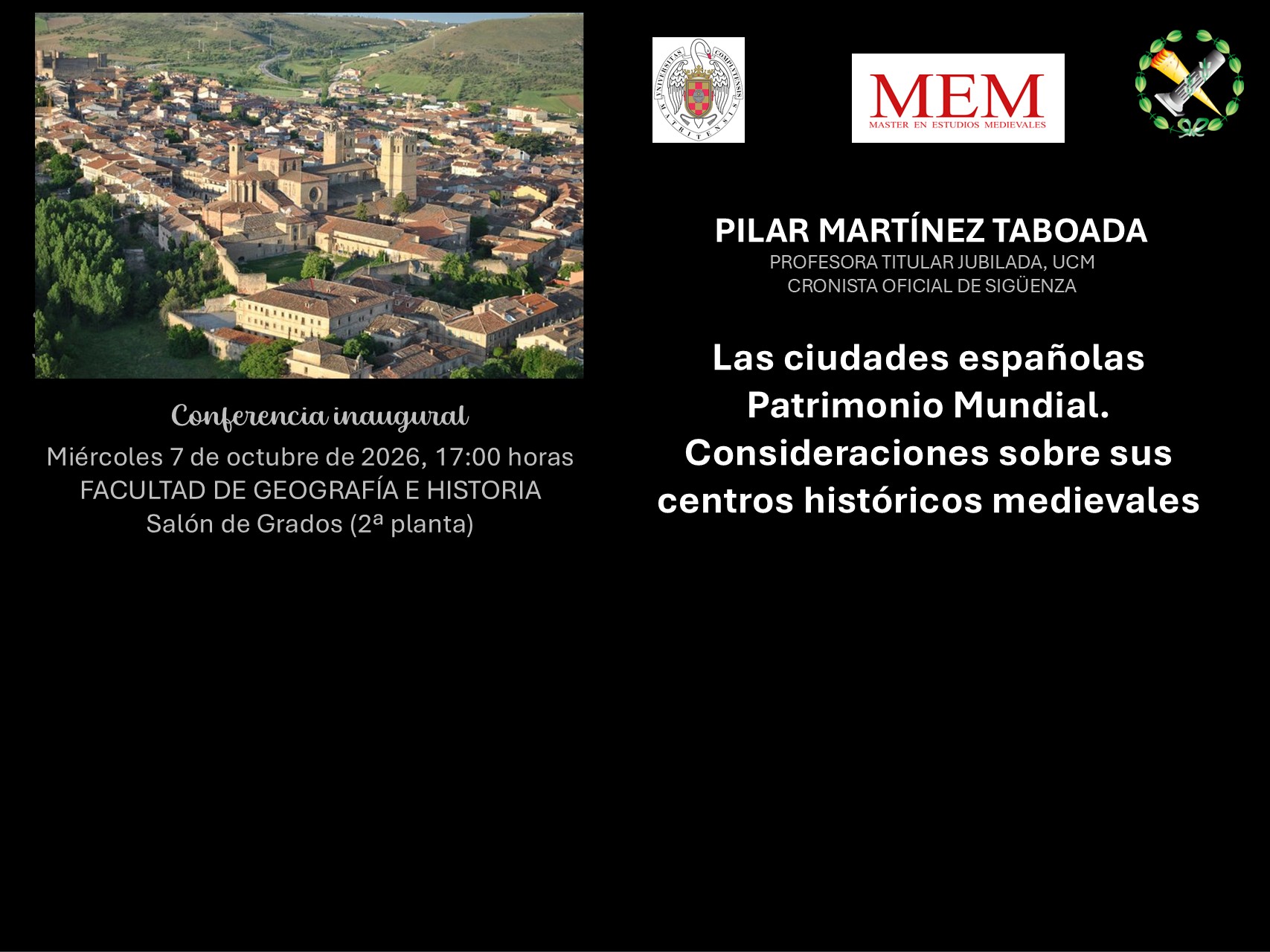 CONFERENCIA INAUGURAL CURSO 2026-2027